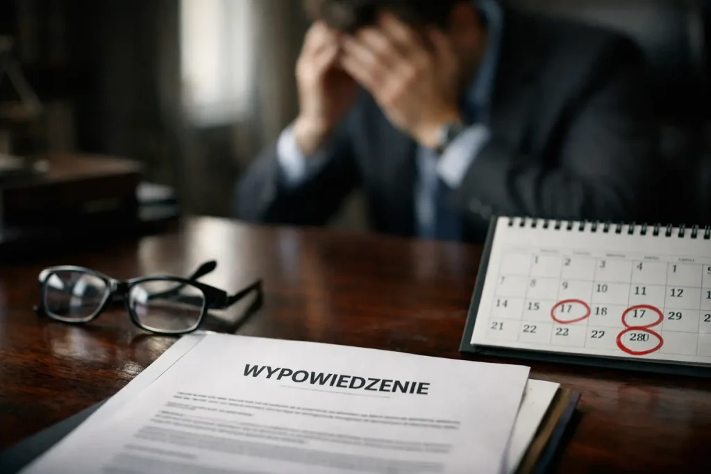 okres wypowiedzenia tabela