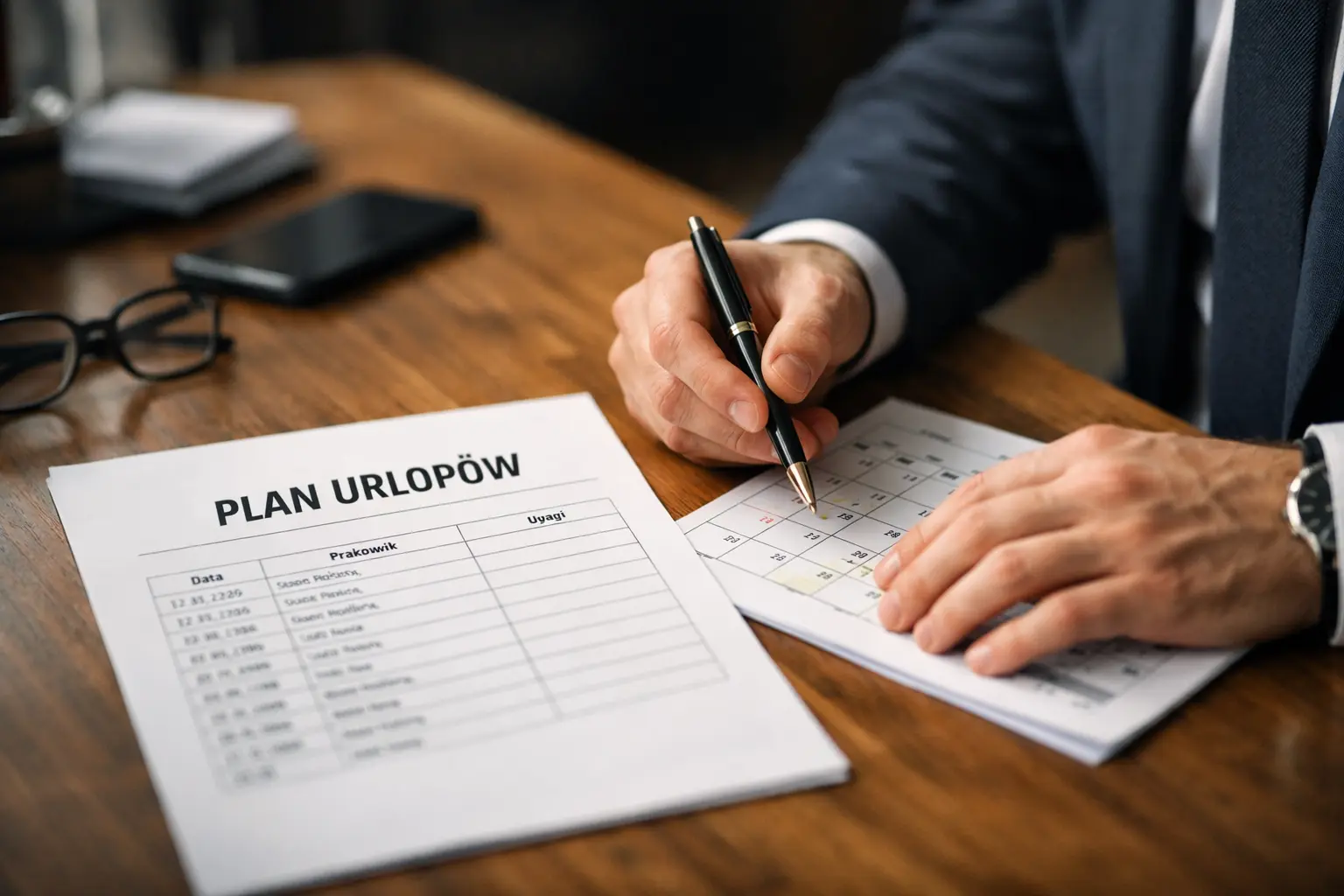 plan urlopów