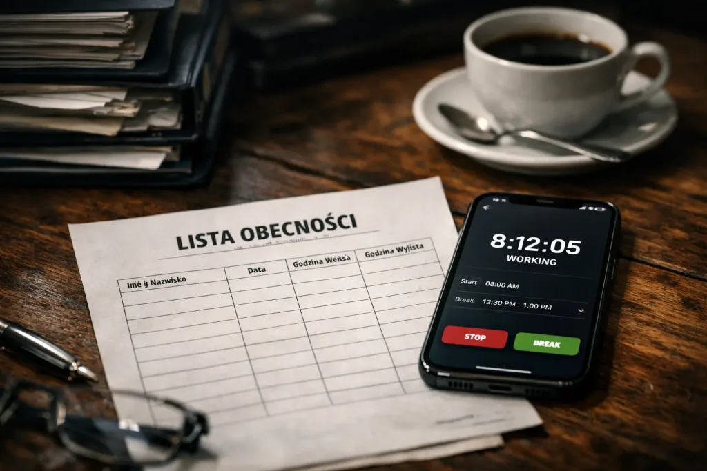 system rejestracji czasu pracy